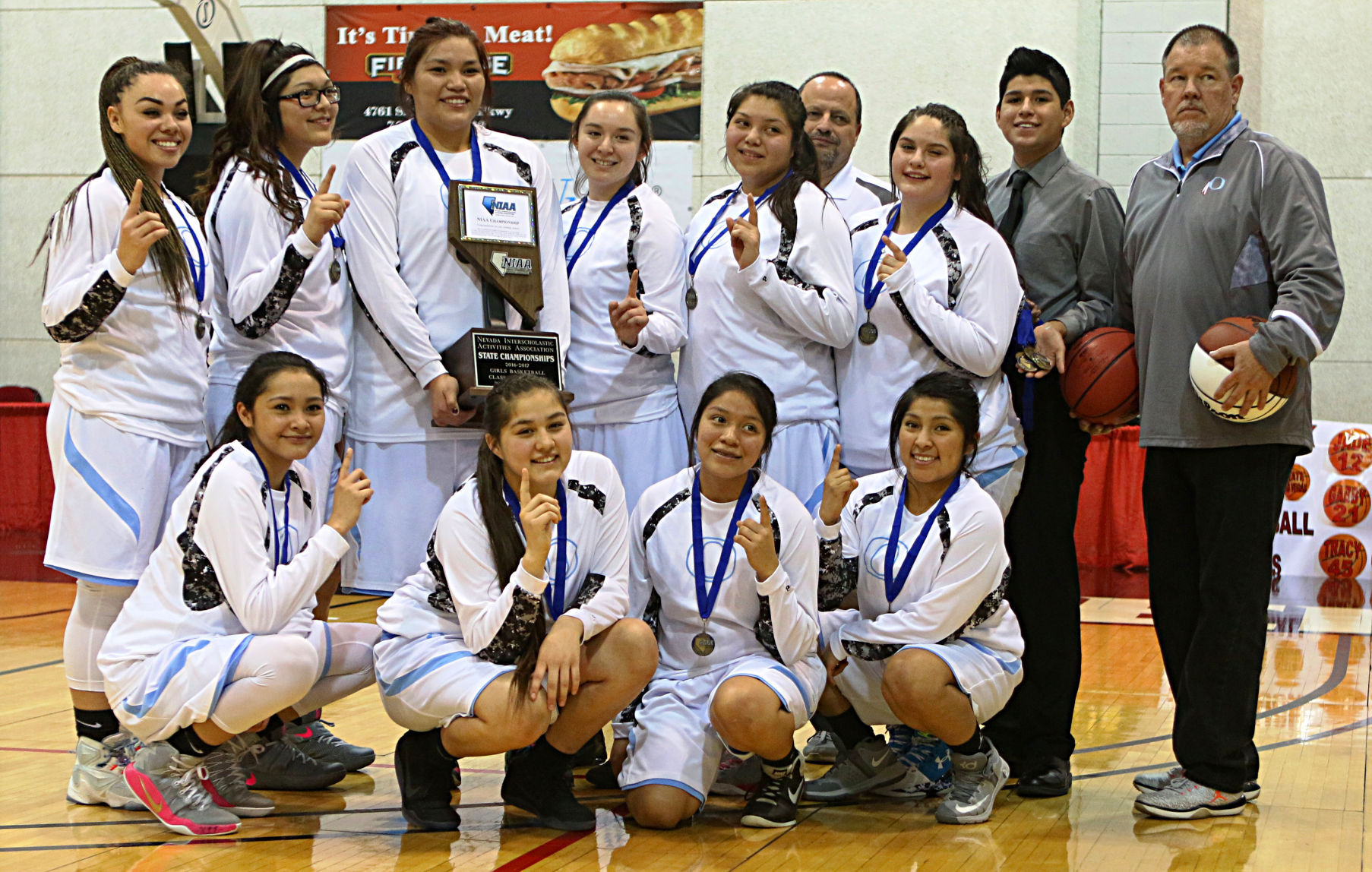 Owyhee girls basketball -- Back-to-back state champions